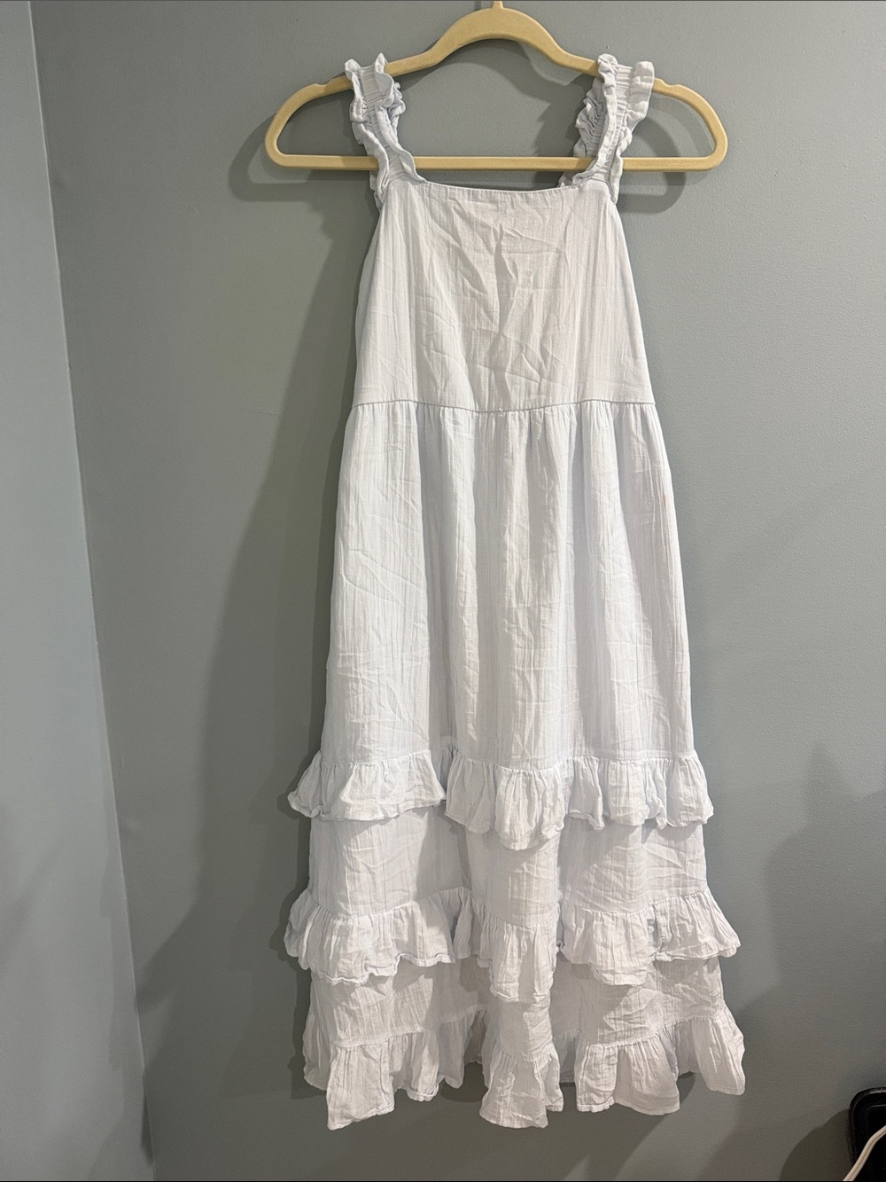 abercrombie kids White Ruffled Tiered Sundress